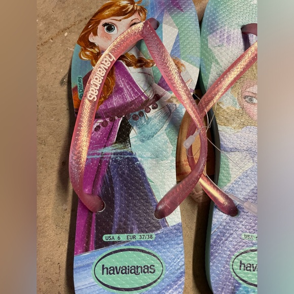 Havaianas Sandals Frozen themed. Size 6 US - Picture 2 of 5